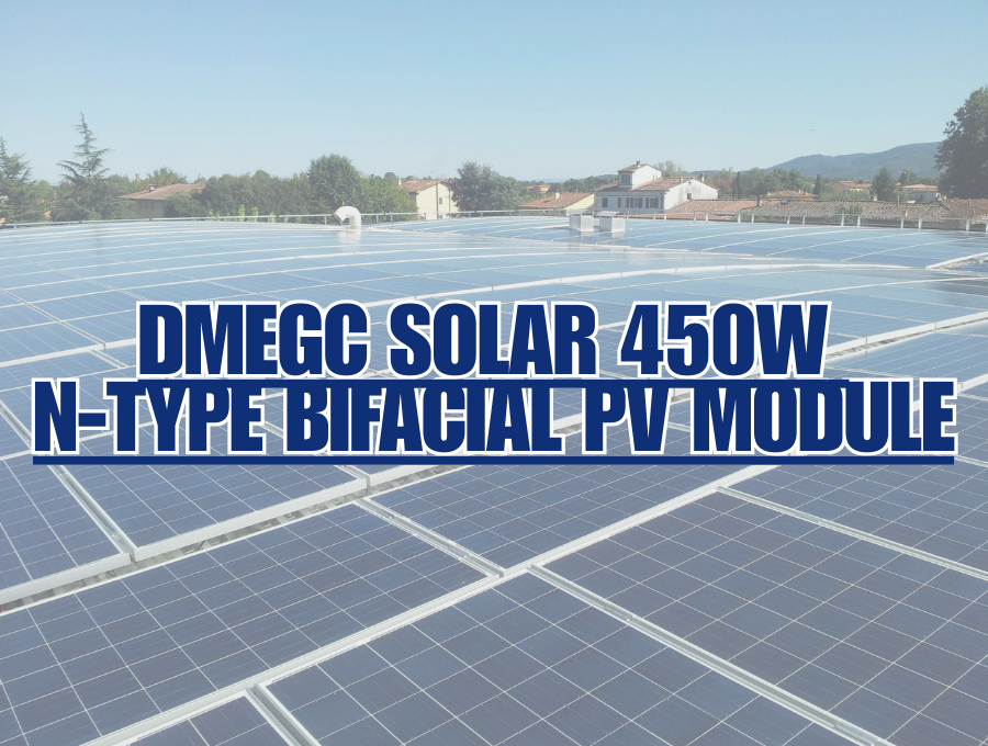 DMEGC Solar 450W N-Type Bifacial PV Module - All Black Panel