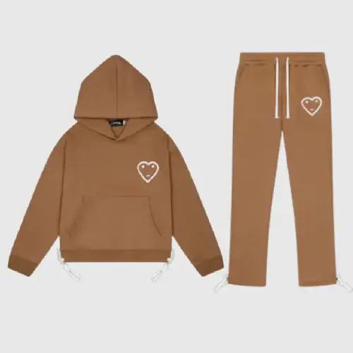 Brown Carsicko Pullover Logo Tracksuit