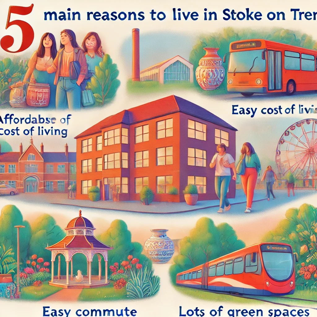 5 main reasons to live in Stoke on Trent