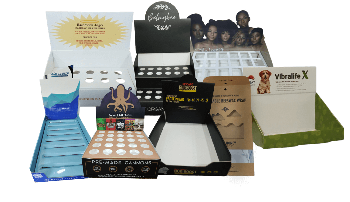 custom lip balm display boxes