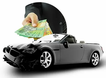 A person holding cash in front of a car, symbolizing selling a car for cash in Melbourne