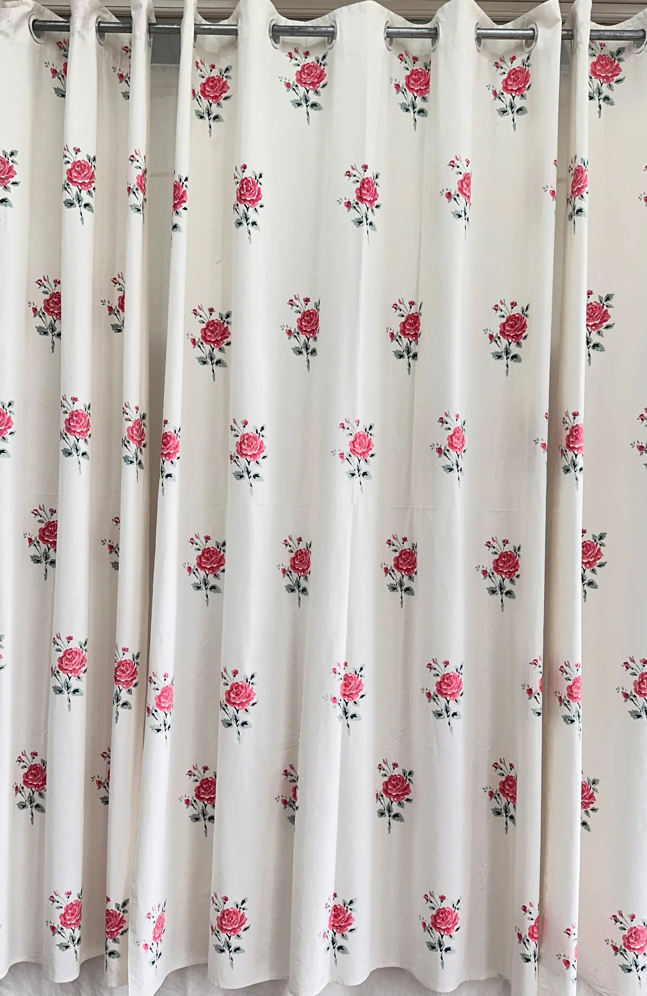 hand block printed curtains